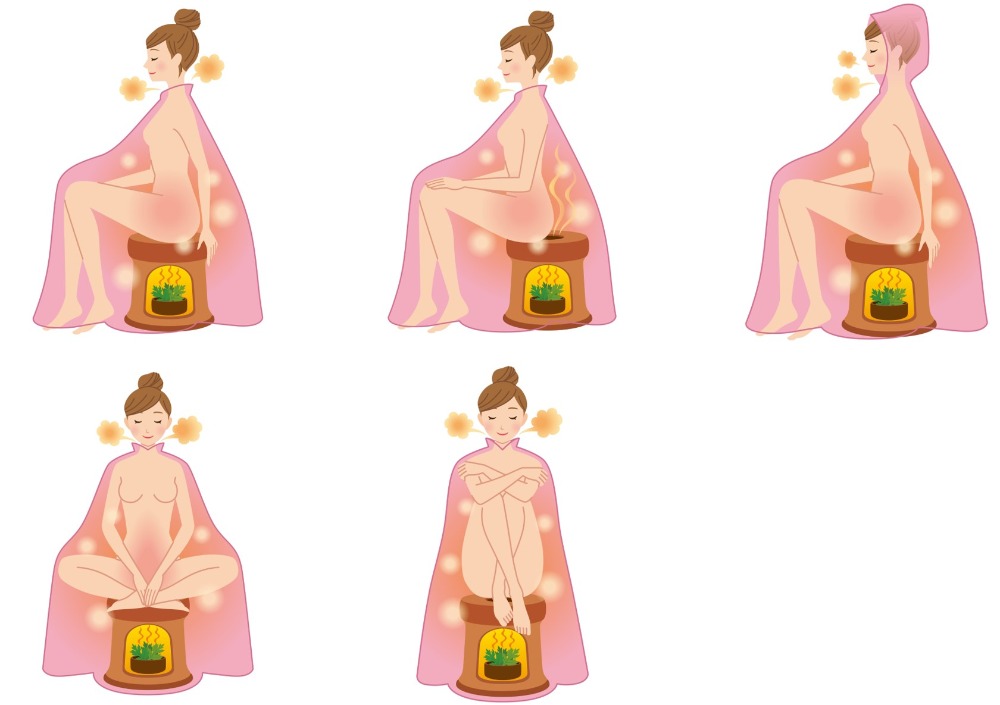 施術中の姿勢例をご紹介いたします